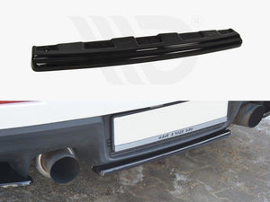 Central Rear Splitter Mitsubishi Lancer EVO X (Without/vertical Bars) (2007-2015) - Wayside Performance