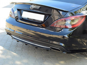 Central Rear Splitter Mercedes CLS C218 Amg-line (With A Vertical BAR) (2011-2014) - Wayside Performance