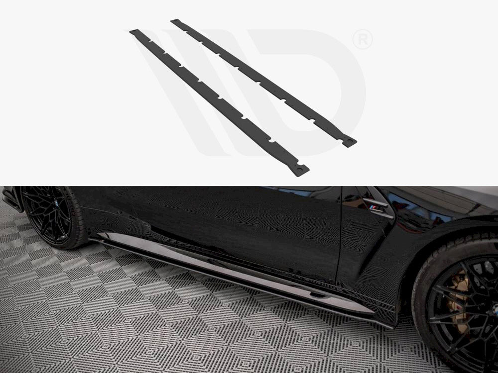 Maxton Design Street Pro Side Skirts Diffusers Bmw M4 G82 (2021-) - Wayside Performance 