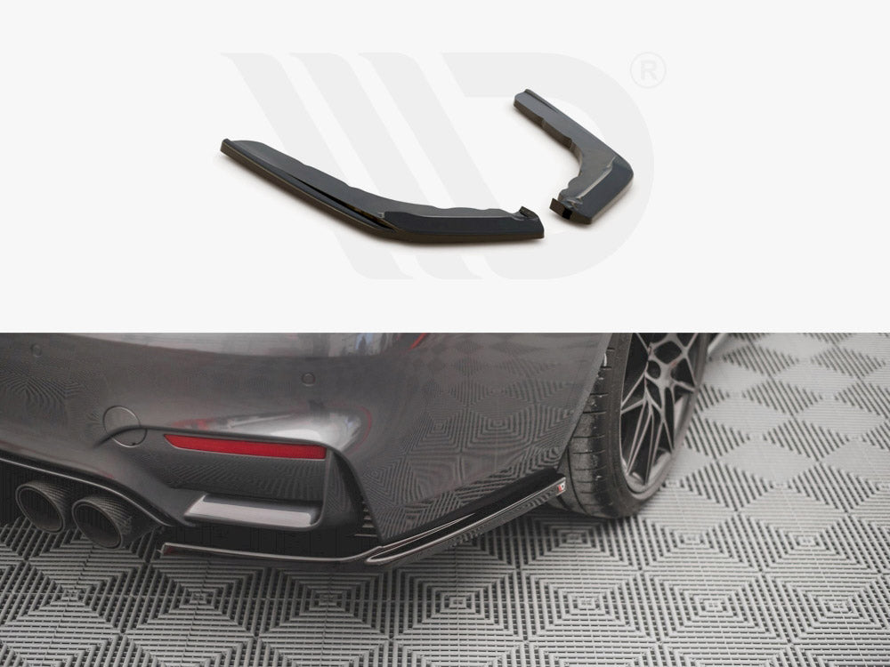 Maxton Design Rear Side Splitters V.2 Bmw M4 F82 - Wayside Performance