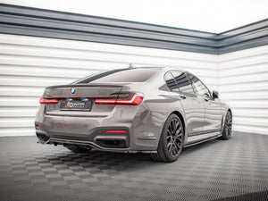Central Rear Splitter (Vertical Bars) BMW 7 G11 M-Pack Facelift (2019-) - Wayside Performance