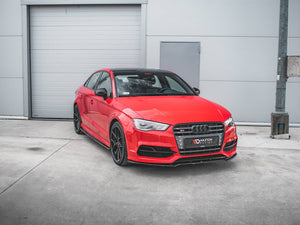 Maxton Design Side Skirts Diffusers V.1 Audi S3 / A3 S-line 8v / 8v Fl Sedan (2013-2020) - Wayside Performance