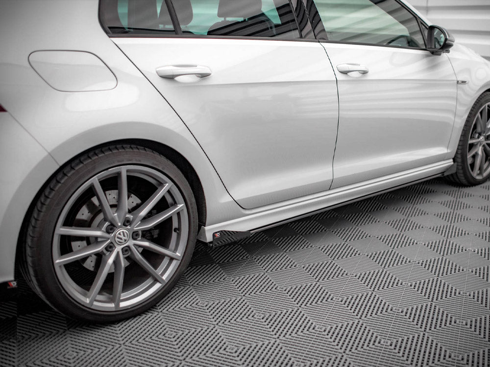 Street Pro Side Skirts Diffusers (+flaps) Vw Golf R Mk7 (2013-2016) - Wayside Performance