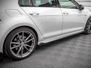 Street Pro Side Skirts Diffusers (+flaps) Vw Golf R Mk7 (2013-2016) - Wayside Performance