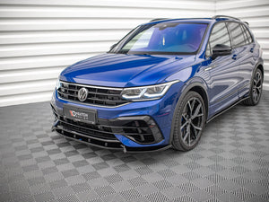 Front Splitter V.2 VW Tiguan R / R-line MK2 Facelift (2020-) - Wayside Performance
