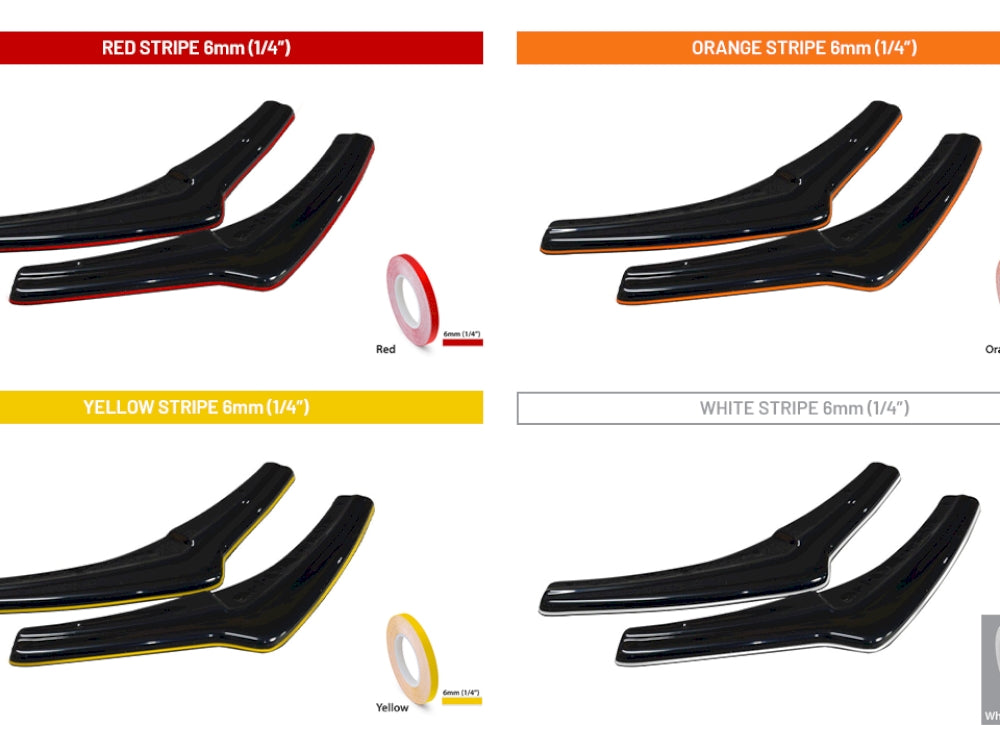 Rear Side Splitters Ford Focus Mk2 St Preface Model Fits With Rear Valance - Wayside Performance