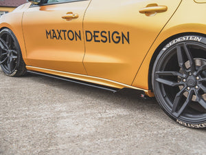 Street Pro Side Skirt Diffusers (+flaps) Ford Focus St / St-line Mk4 - Wayside Performance