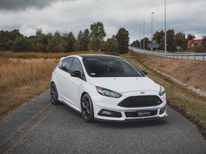 Front Splitter V4 Ford Focus St Mk3 Facelift (2015-2018) - Wayside Performance