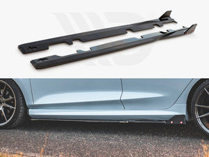 Side Skirts Diffusers V.2 + Flaps Ford Fiesta St / St-line Mk8 - Wayside Performance