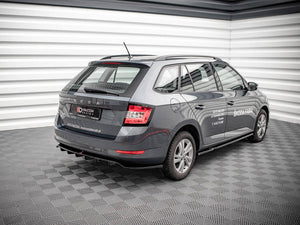 Central Rear Splitter (Vertical Bars) Skoda Fabia Estate Mk3 Facelift - Wayside Performance