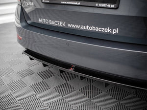 Central Rear Splitter (Vertical Bars) Skoda Fabia Estate Mk3 Facelift - Wayside Performance