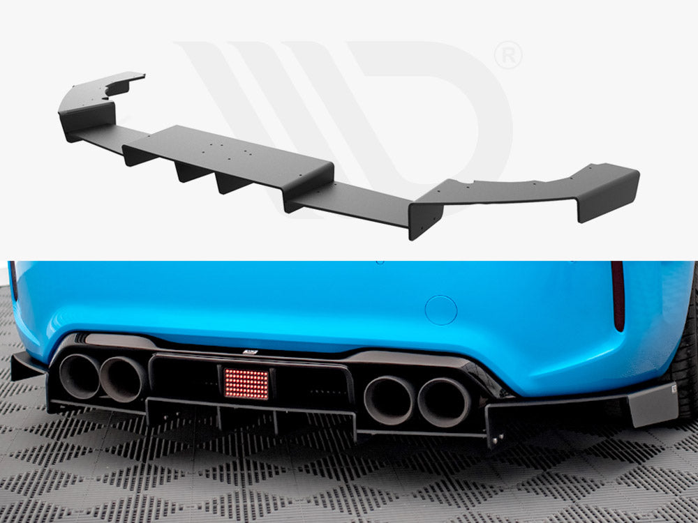 Maxton Design Rear Diffuser Racing Bmw M2 F87 (2016-2020) - Wayside Performance 