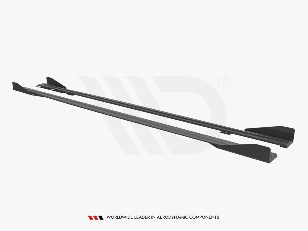 Maxton Design Street Pro Side Skirts Diffusers (+flaps) Bmw M2 F87 (2016-2020) - Wayside Performance