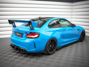 Maxton Design Street Pro Rear Side Splitters (+flaps) Bmw M2 F87 (2016-2020) - Wayside Performance