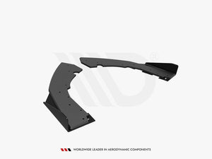 Maxton Design Street Pro Rear Side Splitters (+flaps) Bmw M2 F87 (2016-2020) - Wayside Performance