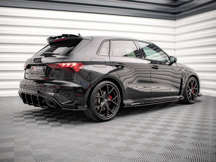 Maxton Design Street Pro Side Skirts Diffusers (+flaps) Audi Rs3 Sportback 8y (2020-) - Wayside Performance