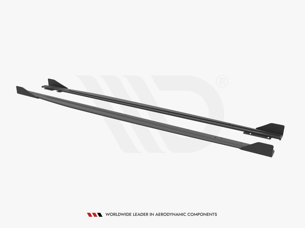 Maxton Design Street Pro Side Skirts Diffusers (+flaps) Audi Rs3 Sportback 8y (2020-) - Wayside Performance