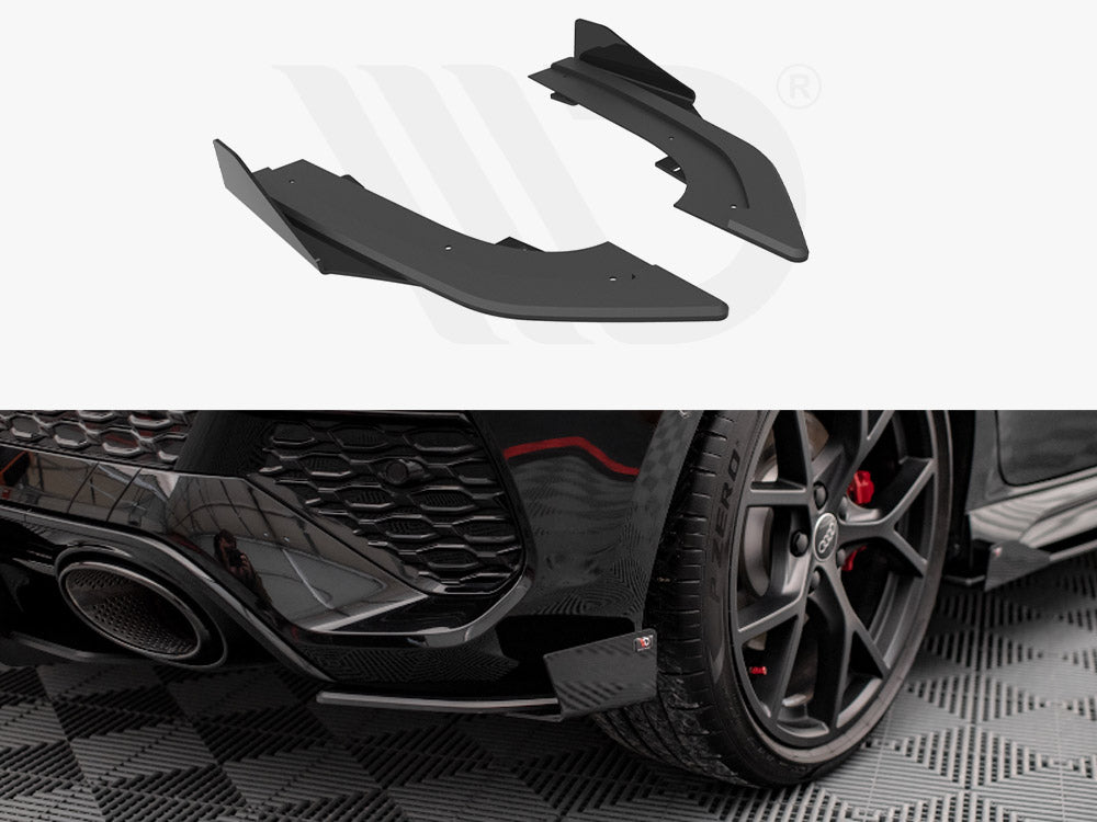 Maxton Design Street Pro Rear Side Splitters (+flaps) Audi Rs3 Sportback 8y (2020-) - Wayside Performance 