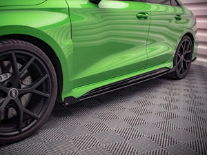 Maxton Design Street Pro Side Skirts Diffusers (+flaps) Audi Rs3 Sedan 8y (2020-) - Wayside Performance