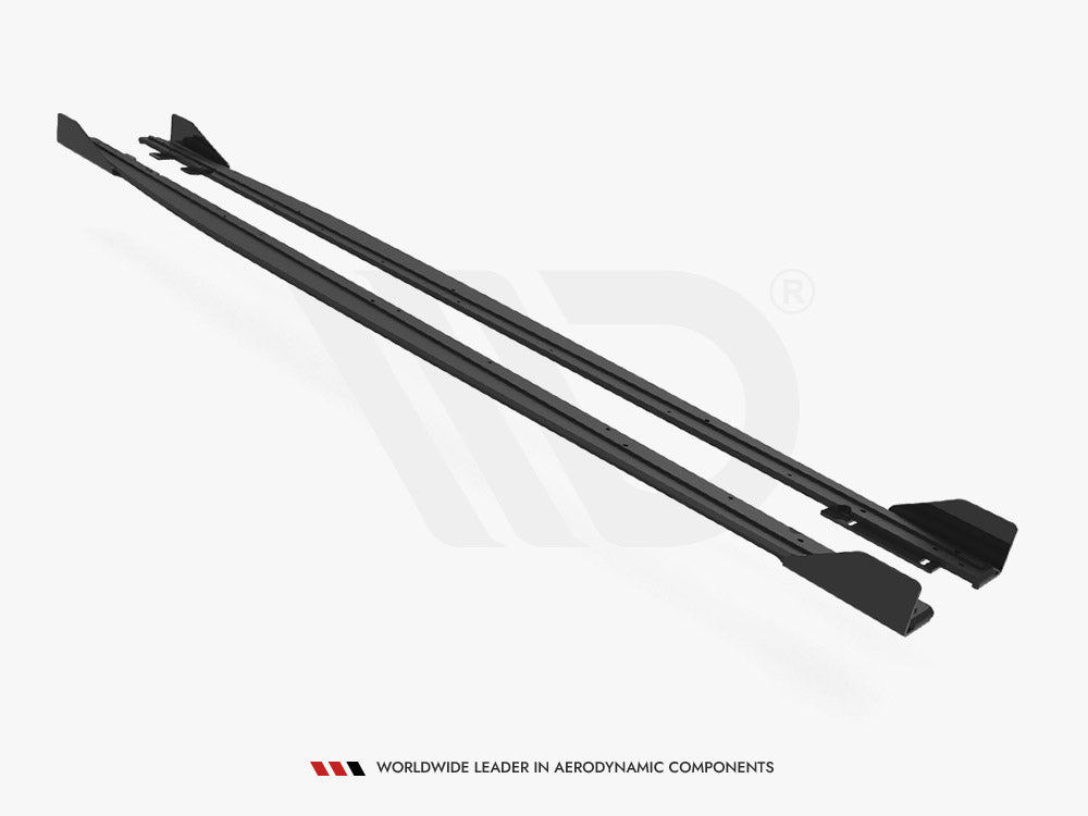 Maxton Design Street Pro Side Skirts Diffusers (+flaps) Audi Rs3 Sedan 8y (2020-) - Wayside Performance