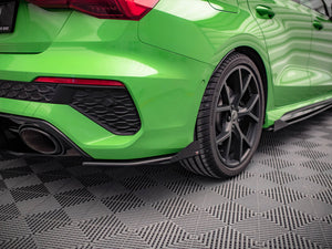 Maxton Design Street Pro Rear Side Splitters (+flaps) Audi Rs3 Sedan 8y (2020-) - Wayside Performance