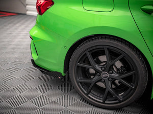 Maxton Design Street Pro Rear Side Splitters (+flaps) Audi Rs3 Sedan 8y (2020-) - Wayside Performance