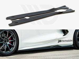 Side Skirts Diffusers Chevrolet Corvette C8 - Wayside Performance