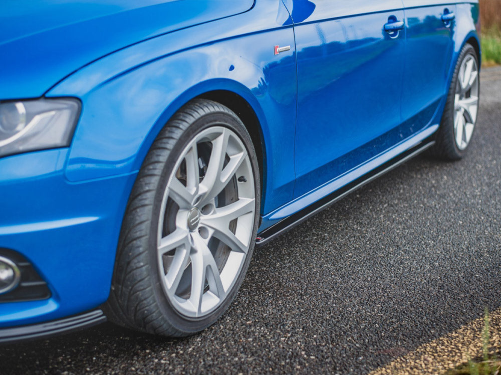 Maxton Design Side Skirts Diffusers Audi S4 / A4 / A4 S-line B8 / B8 Facelift (2008-2015) - Wayside Performance