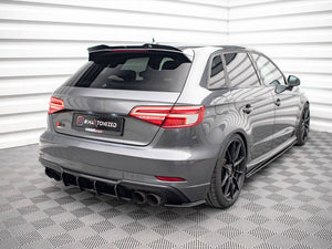 Maxton Design Street Pro Rear Side Splitters Audi S3 Sportback 8v Facelift - Wayside Performance