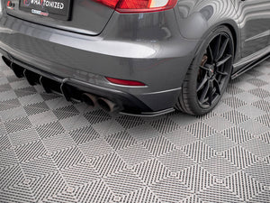 Maxton Design Street Pro Rear Side Splitters Audi S3 Sportback 8v Facelift - Wayside Performance