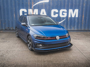 Maxton Racing Front Splitter (+flaps) Vw Polo Gti Mk6 (2017-) - Wayside Performance