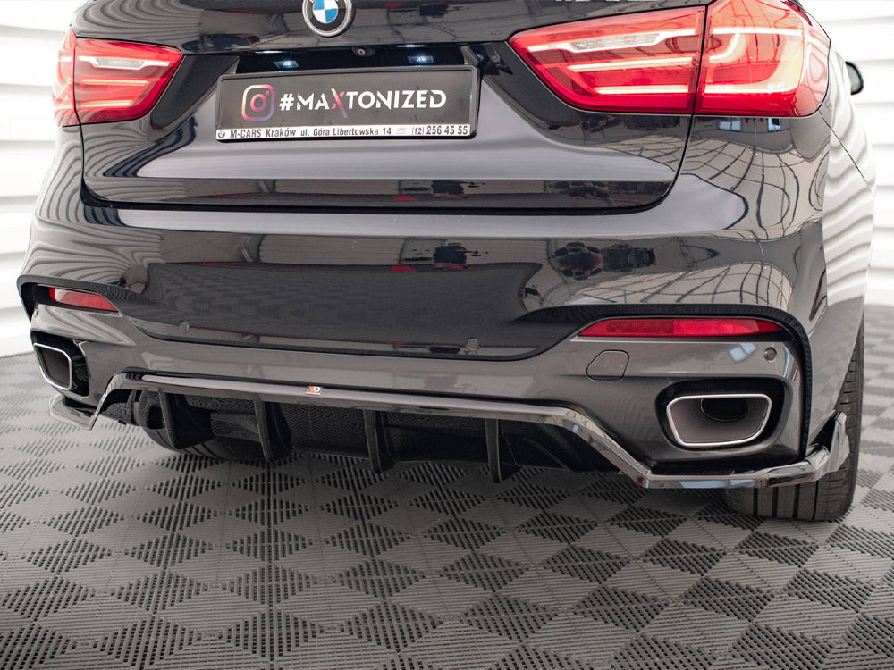 Central Rear Splitter (Vertical Bars) BMW X6 M Sport F16 - Wayside Performance