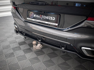 Central Rear Splitter (Vertical Bars) V.3 BMW X6 M-Pack G06 - Wayside Performance