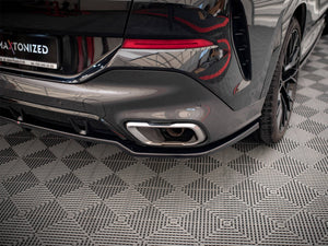 Central Rear Splitter (Vertical Bars) V.2 BMW X6 M-Pack G06 - Wayside Performance