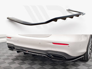 Central Rear Splitter (Vertical Bars) Mercedes E AMG Line W213 Facelift - Wayside Performance