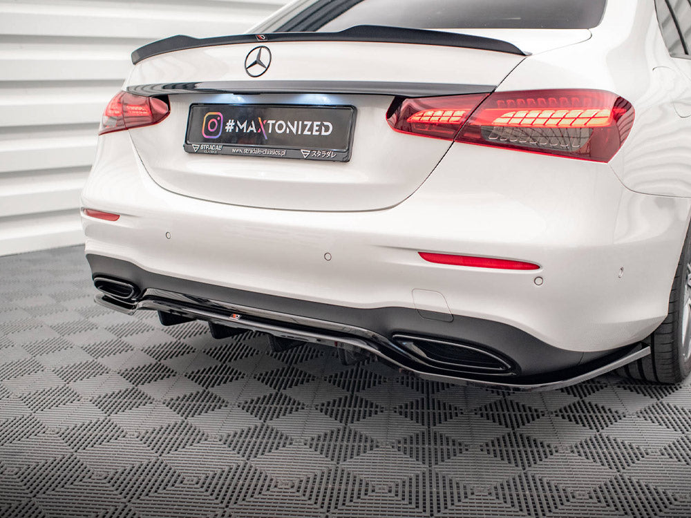 Central Rear Splitter (Vertical Bars) Mercedes E AMG Line W213 Facelift - Wayside Performance