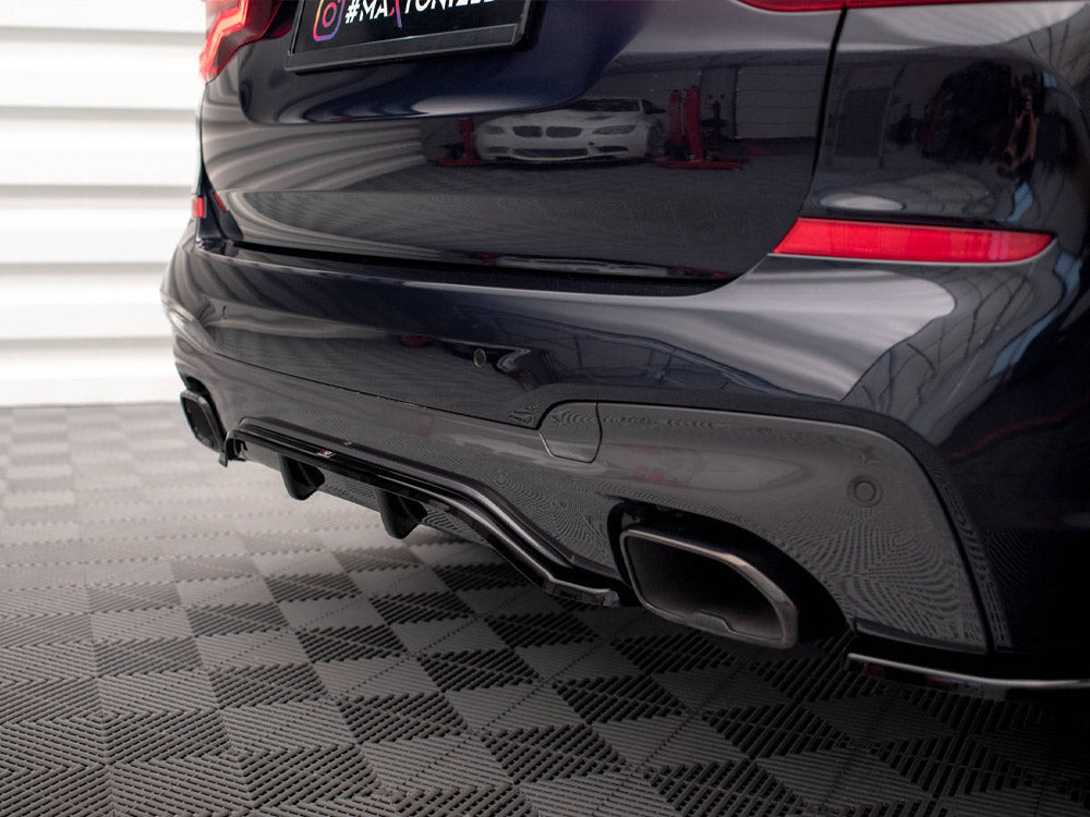Central Rear Splitter (Vertical Bars) BMW X3 M40i / M40d G01 - Wayside Performance