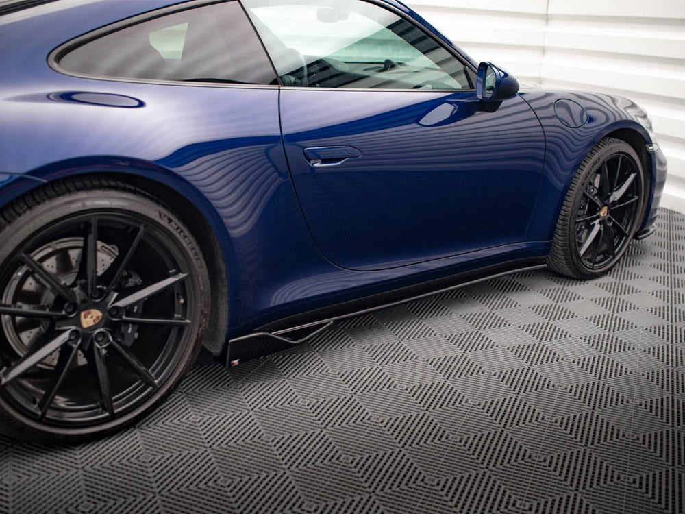 Side Skirts Diffusers V.2 Porsche 911 Carrera Aero / Carrera GTS 992 - Wayside Performance