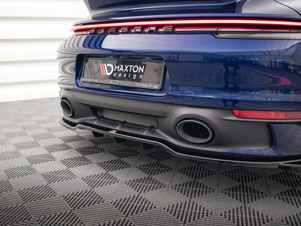 Central Rear Splitter (Vertical Bars) V.2 Porsche 911 Carrera Aero / Carrera GTS 992 - Wayside Performance