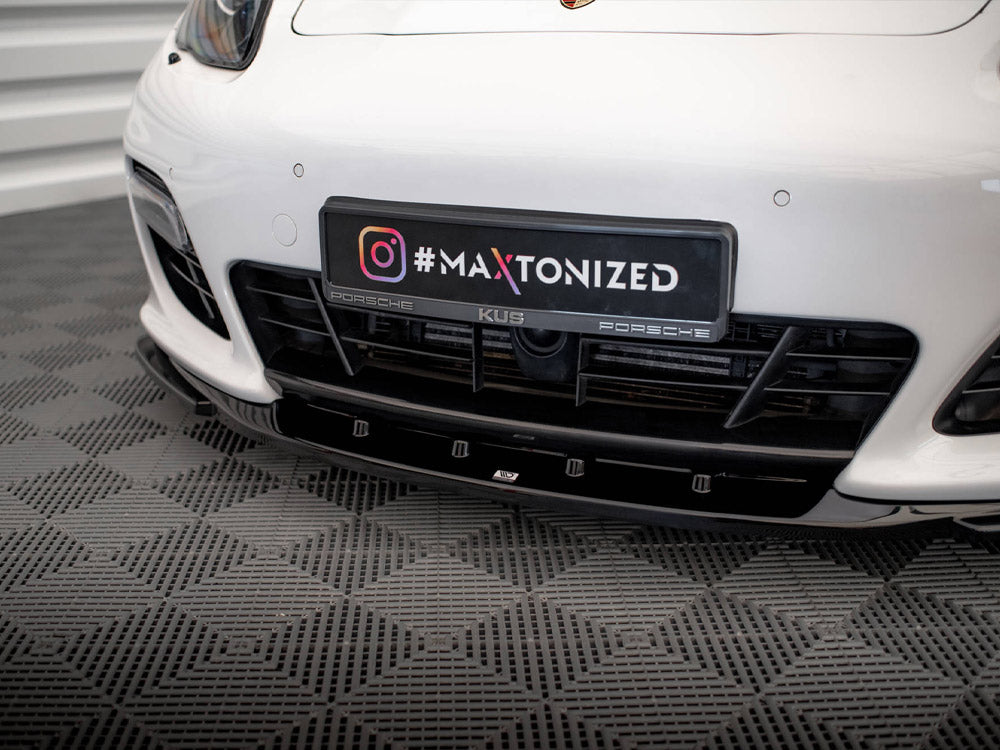 Front Splitter V.2 Porsche Panamera Turbo Sport Design Package 970 - Wayside Performance