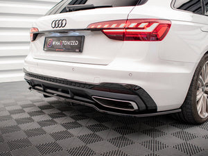 Central Rear Splitter (Vertical Bars) Audi A4 S-Line B9 Facelift - Wayside Performance