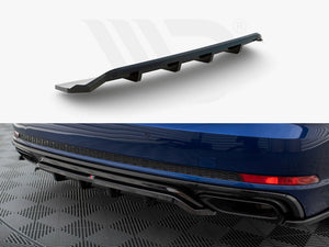Central Rear Splitter (Vertical Bars) Audi A4 Competition B9 - Wayside Performance