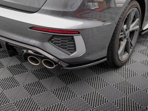 Rear Side Splitters V.2 Audi S3 Sedan 8Y - Wayside Performance