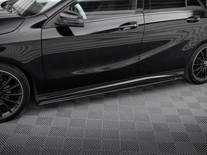 Street PRO Side Skirts Diffusers Mercedes-Benz A AMG-Line W176 Facelift - Wayside Performance