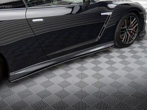 Street PRO Side Skirts Diffusers Nissan GTR R35 2nd Facelift - Wayside Performance