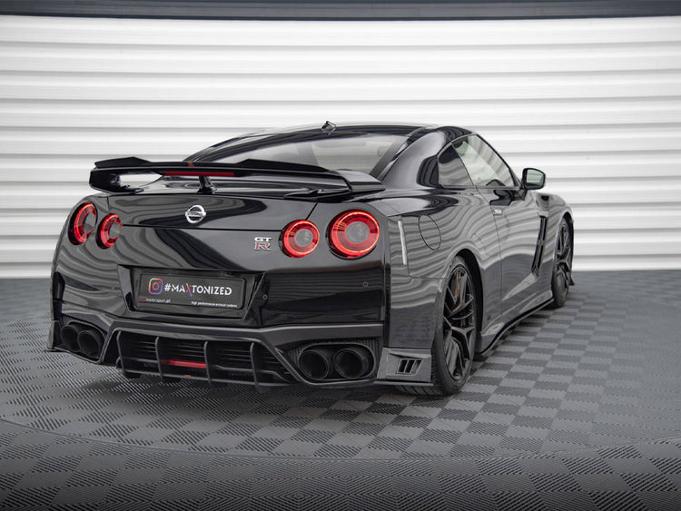 Street Pro Rear Side Splitters Nissan GTR R35 2nd Facelift - Wayside Performance