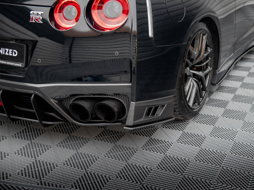 Street Pro Rear Side Splitters Nissan GTR R35 2nd Facelift - Wayside Performance 