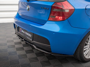 Central Rear Splitter (Vertical Bars) BMW 1 M-Pack E87 Facelift - Wayside Performance
