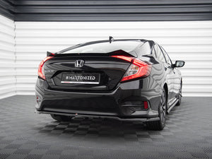 Central Rear Splitter (Vertical Bars) Honda Civic Mk10 - Wayside Performance