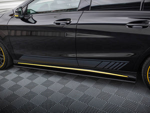 Street PRO Side Skirts Diffusers Mercedes-AMG CLA 45 C117 Facelift - Wayside Performance